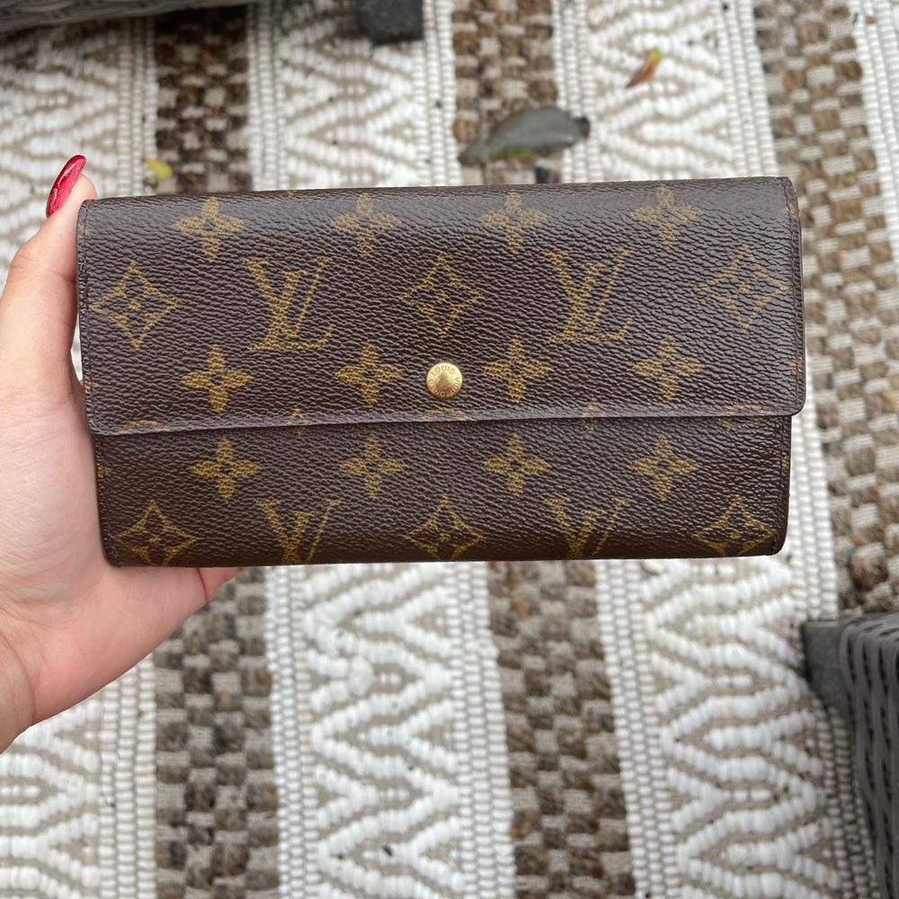 Louis Vuitton Long Wallet  Portefeuille International Browns Monogram